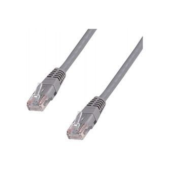 DATACOM Patchkabel 15m UTP Cat5e RJ45 šedý