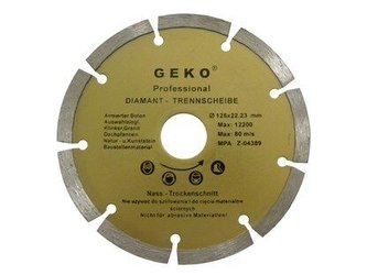 Kotouč diamantový řezný segmentový, 115x8x22,2mm GEKO Kotouč diamantový řezný segmentový, 115x8x22,2mm GEKO