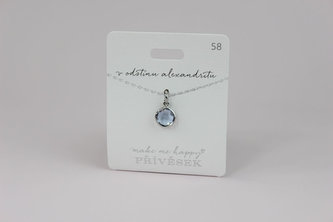 Přívěsek MAKE ME HAPPY V odstínu alexandritu