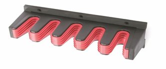 Závěsný držák MULTI HOLDER 310x98x70 na lopatu, hrábě, motyku - černý PROSPERPLAST
