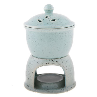 Keramická aromalampa - světle modrá