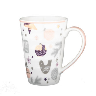 Hrnek porcelánový vánoční motiv 510 ml