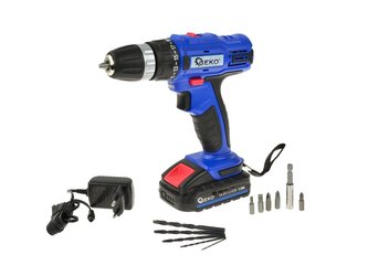 Vrtací šroubovák aku, 1x1.3Ah, 14.4V, GEKO Vrtací šroubovák aku, 1x1.3Ah, 14.4V, GEKO