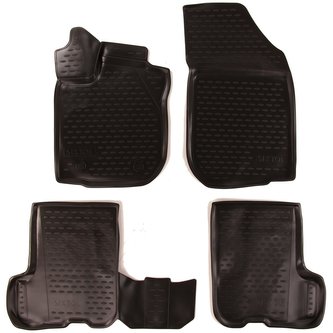 3D Gumové koberce RENAULT Sandero/Sandero Stepway, 2014-> SIXTOL