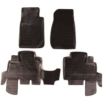 Gumové koberce JEEP Wrangler 4 dveře, 2007-> SIXTOL