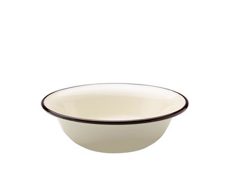 SMALTOVANÁ MISKA  22CM KRÉMOVÁ