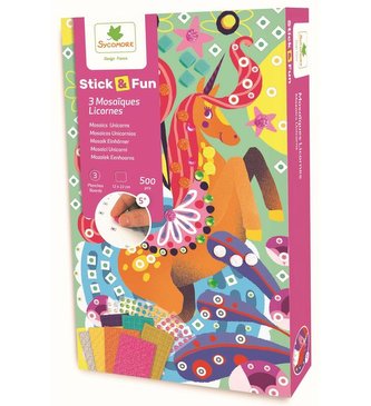 STICK&FUN mozaika 3x Jednorožec