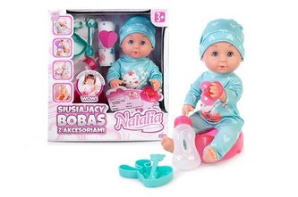 Lalka Natalia siusiający bobas z akcesoriami 30cm