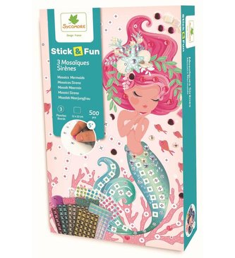 STICK&FUN mozaika 3x Mořské panny
