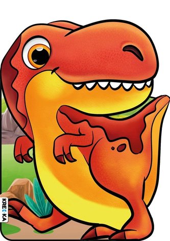 Kolorowanki z naklejkami - Tyranozaur Kolorowanki z naklejkami - Tyranozaur