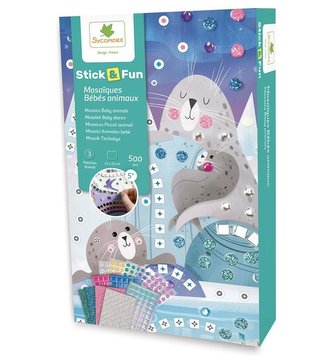 STICK&FUN mozaika 3x Mořská mláďata