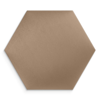 Čalouněný nástěnný panel HEXAGON 30x26 cm béžová MyBestHome