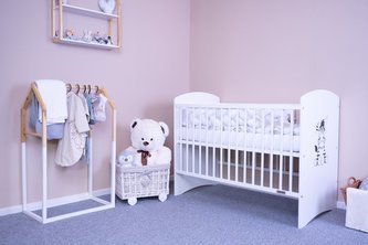 Dětská postýlka New Baby LEO standard Zebra bílá