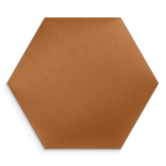Čalouněný nástěnný panel HEXAGON 30x26 cm jantarová MyBestHome