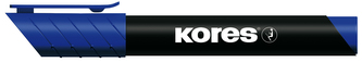 K-MARKER Permanentní popisovač, zkosený hrot 3-5 mm, modrý
