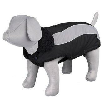 Zimní obleček MARNE černý, s průvlekem na vodítko - DOPRODEJ - S:40cm, hruď:42-48cm, krk:34-38cm