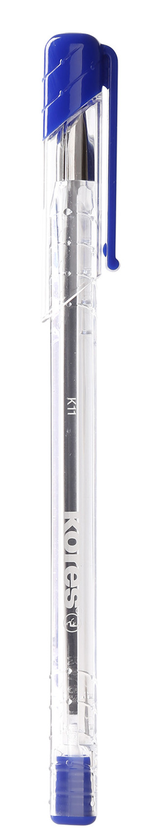 K11 Pen, transparentní trojhranné, extra jemný inkoust, šíře M-1 mm, modrá