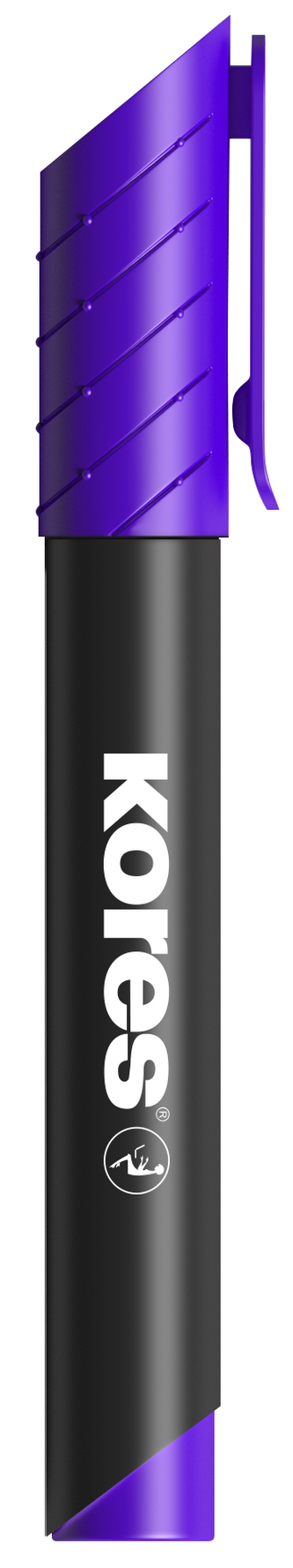 K-MARKER Permanentní popisovač, kulatý hrot 3 mm, fialový