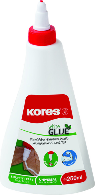 White glue 250 ml, rychlouzávěr, lepí i dřevo