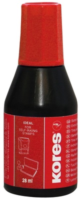 Razítková barva 28 ml červená