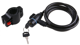 zámek lankový 8x1500mm 2kl. spirálový