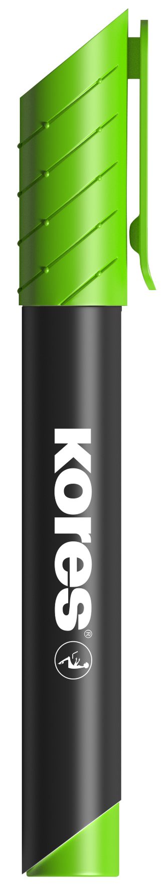 K-MARKER Permanentní popisovač, kulatý hrot 3 mm, světle zelený