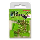 Klipsy do papieru 19mm żółtoniebieskie