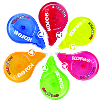 SCOOTER barevný 8 m x 4,2 mm, mix 5 barev