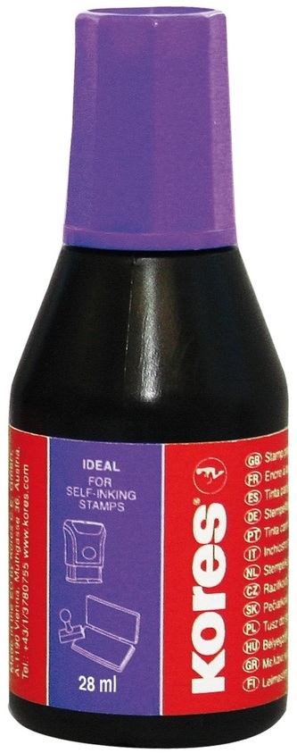 Razítková barva 28 ml fialová