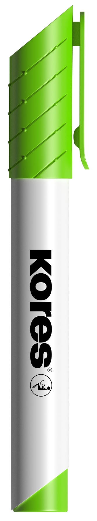 K-MARKER Popisovač na bílé tabule a flip charty, kulatý hrot 3 mm, světle zelený