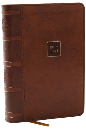 KJV Compact Bible w/ 43,000 Cross References, Brown Leathersoft, Red Letter, Comfort Print: Holy Bible, King James Versi