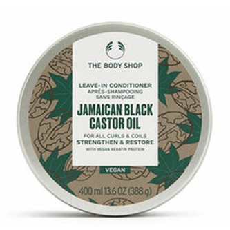 The Body Shop Bezoplachový kondicionér pro kudrnaté a vlnité vlasy Jamaican Black Castor Oil (Leave-in Conditioner) 400 ml woman