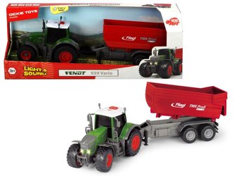 Traktor Fendt 939 Vario s přívěsem 41cm