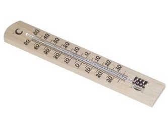 teploměr pokojový 18cm dřev. 12.1003.05