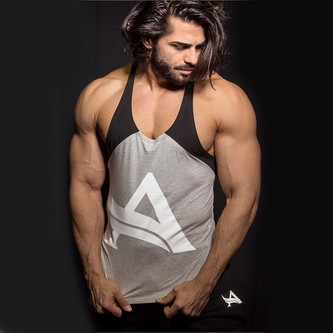 Aesthetix Erapánské tílko Stringer Carbon Gray L Šedá