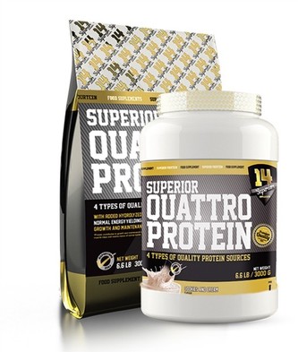 Superior 14 Quattro Protein Broskev a mango 3000g