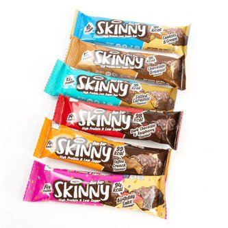 SKINNY FOOD - HIGH PROTEIN LOW SUGAR BAR - 60g - Dark Choco Rasp