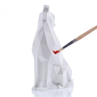 Figurka do pomalowania - Wolf Low Poly