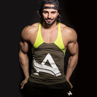 Aesthetix Era pánské tílko Stringer Carbon Green S Zelená
