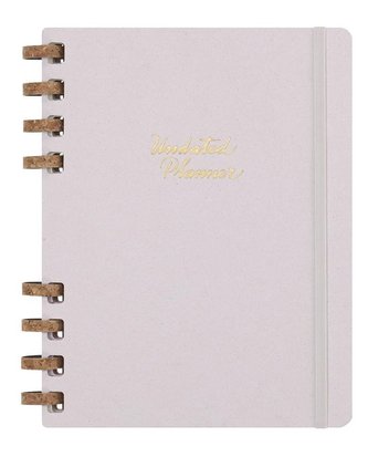 Moleskine Spirálový plánovací zápisník nedatovaný tvrdý šedý XL