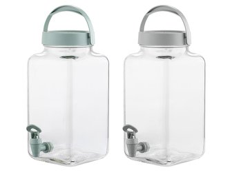 SKLENĚNÝ DÁVKOVAČ NÁPOJŮ PERLA ŘADA 3L, 2 BARVY, 1 KUS