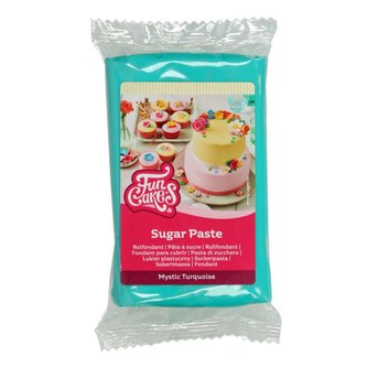 Tyrkysový fondán mystic turquoise FunCakes, 250 g