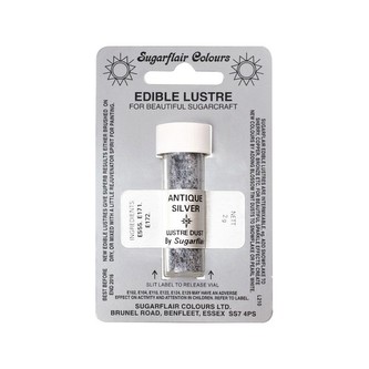 Prachová barva Sugarflair Antique Silver 2g