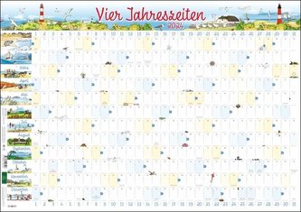 Vier Jahreszeiten Posterplaner 2024