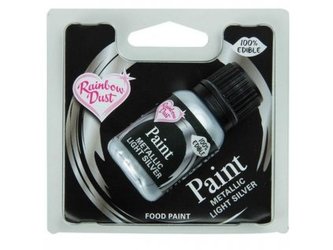 Tekutá metalická barva Light Silver 25ml Rainbow D