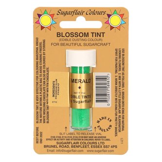 Sugarflair Blossom Tint prachová barva emerald 2g