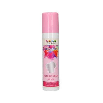 FunCakes FunCakes metallic spray - silver - 100g
