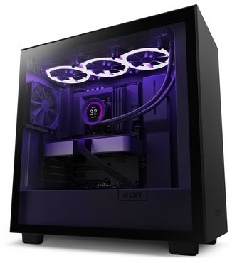 NZXT skříň H7 / ATX / 2x120 mm fan / USB-C / 2x USB / prosklená bočnice / černá