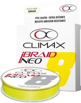 Přívlačová šňůra Climax iBraid NEO yellow 135m Průměr: 0,12mm / 8,5kg