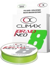 Přívlačová šňůra Climax iBraid NEO fluo -chartreuse 135m Průměr: 0,18mm / 15,7kg